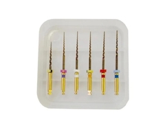 Endofílios Dentários Calor ativado Golden NITI Flexível Dental Files Ficheiro rotativo do canal radicular