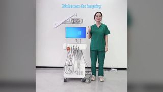 Unidade de tratamento dentário com câmera intraoral luz de exame LED ajustável e computador com Windows Sy
