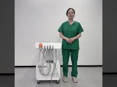 Unidade odontológica portátil com raspador ultrassônico de compressor de ar integrado