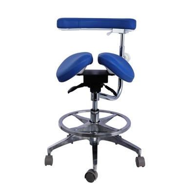 Luxury Design Dental Assistente Ajustável Cadeiras Micro Fibra de Couro Dentista Sade