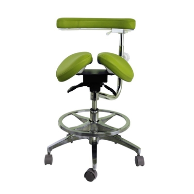 Luxury Design Dental Assistente Ajustável Cadeiras Micro Fibra de Couro Dentista Sade