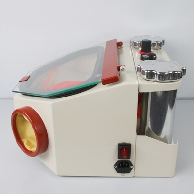 Laboratório Dentário de Tanque Duplo Sandblaster porcelana Coroas de Polir Bocal Dental Sandblasting