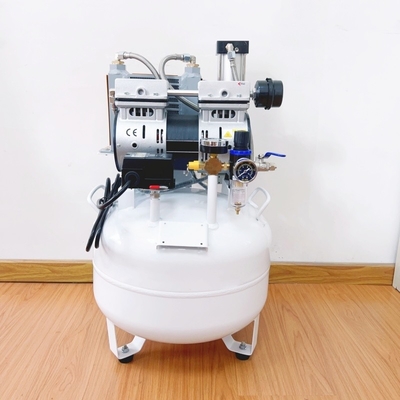 Compressor de ar livre de óleo certificado CE Clínica Dental Compressor de ar dentário 32L com secador