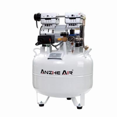 Compressor de bomba de ar médico de 40L 850W Compressor de ar sem óleo dental Utilização para 2 cadeiras dentárias