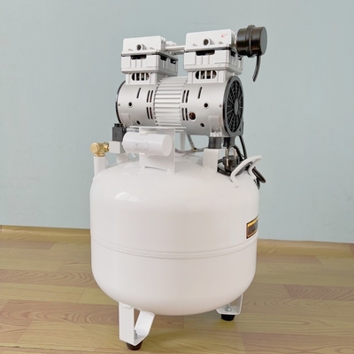 Compressor de bomba de ar médico de 40L 850W Compressor de ar sem óleo dental Utilização para 2 cadeiras dentárias