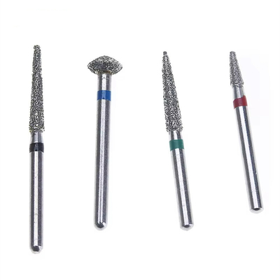 Burs dentários de diamante para preparação de brocas dentárias de alta velocidade