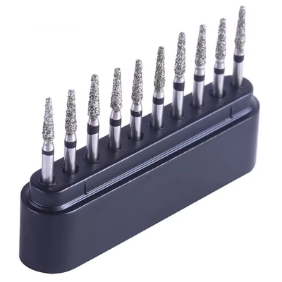 Burs dentários de diamante para preparação de brocas dentárias de alta velocidade