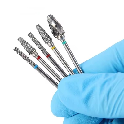 Laboratório Dental Use Tungsténio Carbide Burs 10pcs/Set Dental Carbide Kit de perfuração para Micromotor