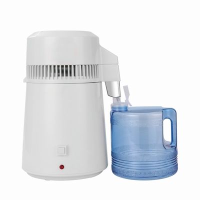 Máquina de água destilada de 750W 4L balde de plástico destilador automático de água dental
