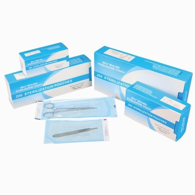 Bolsas de esterilização de tamanho diferente Bolsas de esterilização de auto-selo dental descartáveis Bolsa de esterilização