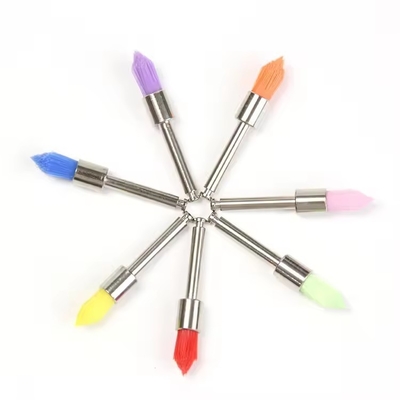 Kit Dental Desutilizável Colorido Escovinha de Polir Dentes de Nylon Escovinha de Polir Dentes de Prophy Dental