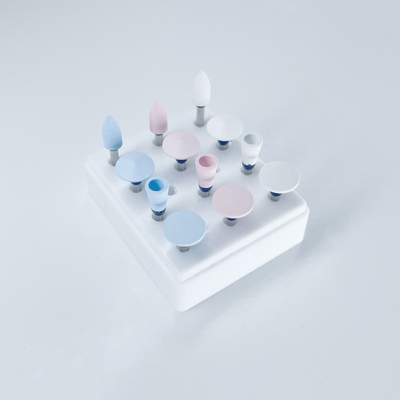 12pcs/caixa de alta qualidade dental silicone dentes de polimento para contra ângulo de mão peça venda quente kits de polimento dental