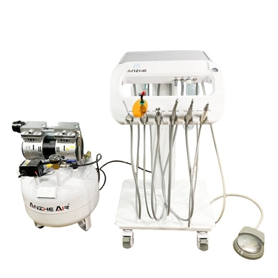 Compressor de ar médico personalizado de 550W Bomba de ar livre de óleo Compressor de ar médico para 1 cadeira dentária
