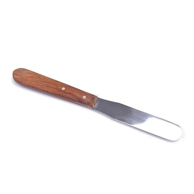 Materiais dentais de aço inoxidável de mistura espátula de manobra de madeira de laboratório dental de dentes de gesso espátula