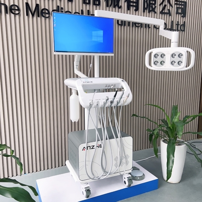 Carrinho dental exclusivo com PC e câmera oral 2 em 1 unidade de tratamento dental de fábrica com luz LED