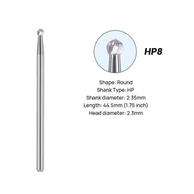 Laboratório Dentário Burs de Carbono de Tungstênio 10pcs/caixa Dental Burs de Carbono Redondo Para Polir