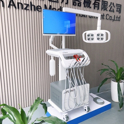 Fábrica de Foshan 550W Dental Mobile Cart Dental Clinic Unidade Dental Portátil Com Lâmpada