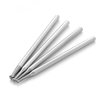 10pcs/ Caixa Polido Médico Bur Tungstênio Dental Carbide Bur Bola Forma Carbide Burs Para Dentadura