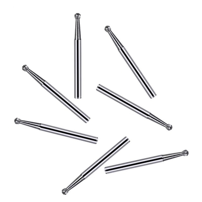 10pcs/ Caixa Polido Médico Bur Tungstênio Dental Carbide Bur Bola Forma Carbide Burs Para Dentadura