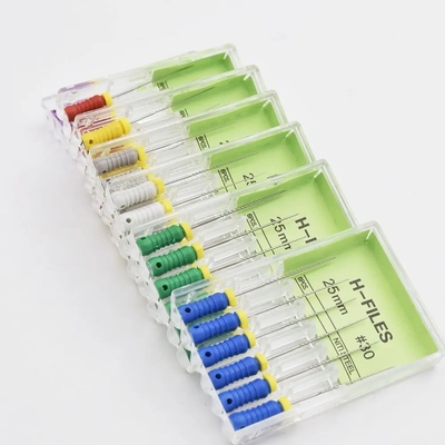 Endodontia H Ficheiro Dental de aço inoxidável Endo Ficheiros Multi Dimensões Dental H Ficheiro