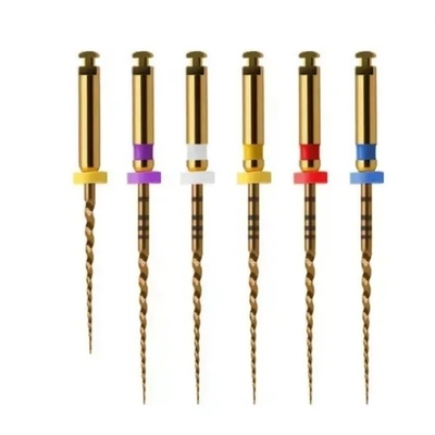 Dentário de aço inoxidável Metal Drills Dental Bur Reamers para Fibra Post Dental Clinic Laboratório Material Dental Root Canal Drills