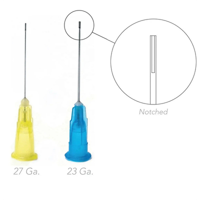 Agulha de irrigação dentária descartável de 23G Endo Top Double Hole Endo Irrigation Needle