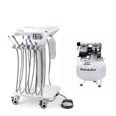 Preço por atacado Unidade Dental Móvel 4 Roda Universal Dental Carrinhos de Tratamento Móvel Dental Fábrica Carrinhos Dentários Portáteis