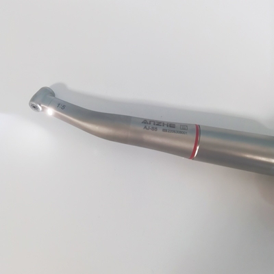 Velocidade de aumento 1:5 Dental Handpiece Press Button Contra Angel Turbina de ar de pulverização interna Fibra óptica Dental Handpiece