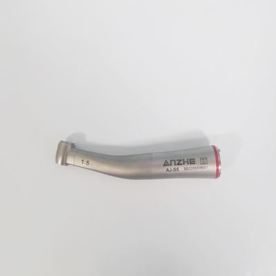 Velocidade de aumento 1:5 Dental Handpiece Press Button Contra Angel Turbina de ar de pulverização interna Fibra óptica Dental Handpiece