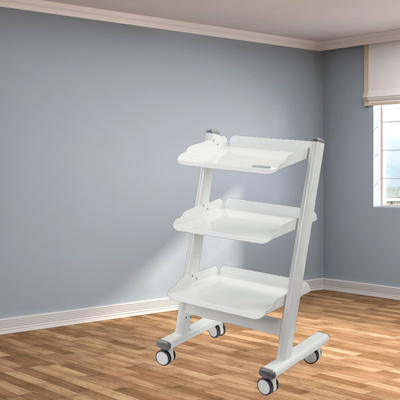 Caminhão de ferramentas metálicas para hospitais dentários 3 camadas Caminhão de ferramentas dentárias móveis Salão de beleza Carrinho de armazenamento