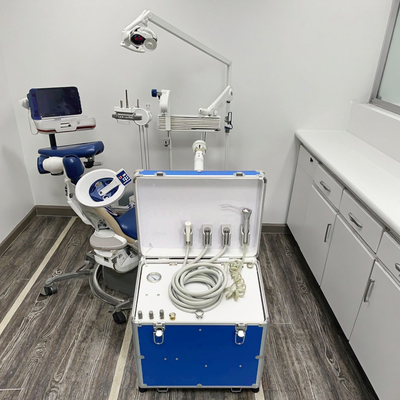 Clínica Odontológica Móvel Turbina de Ar Portátil Unidade de Tratamento Dental de Mão 550W Unidade Móvel de Entrega Dental