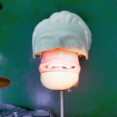 Capa de simulação de treinamento odontológico Trolley Cabeça fantasma dentária montada com modelo de dente para educação e prática