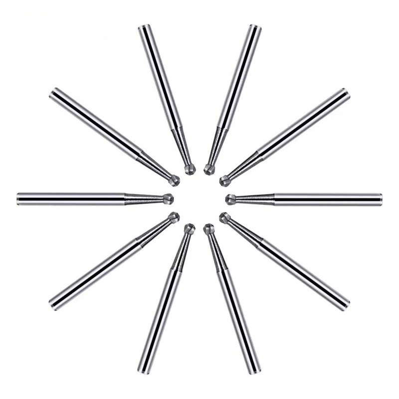 Dental Tungsténio Carburo Bur 3mm Multi Dimensões esculpidas de perfuração Bur para revendedores dentários