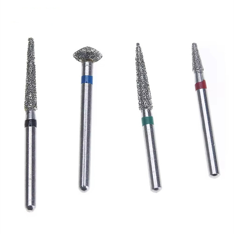 Burs dentários de diamante para preparação de brocas dentárias de alta velocidade