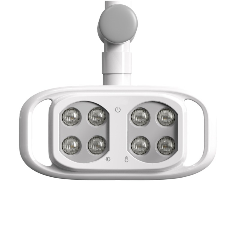 Lâmpada de cadeira dental sem sombra personalizada 8 olhos unidade dental luz LED com sensor