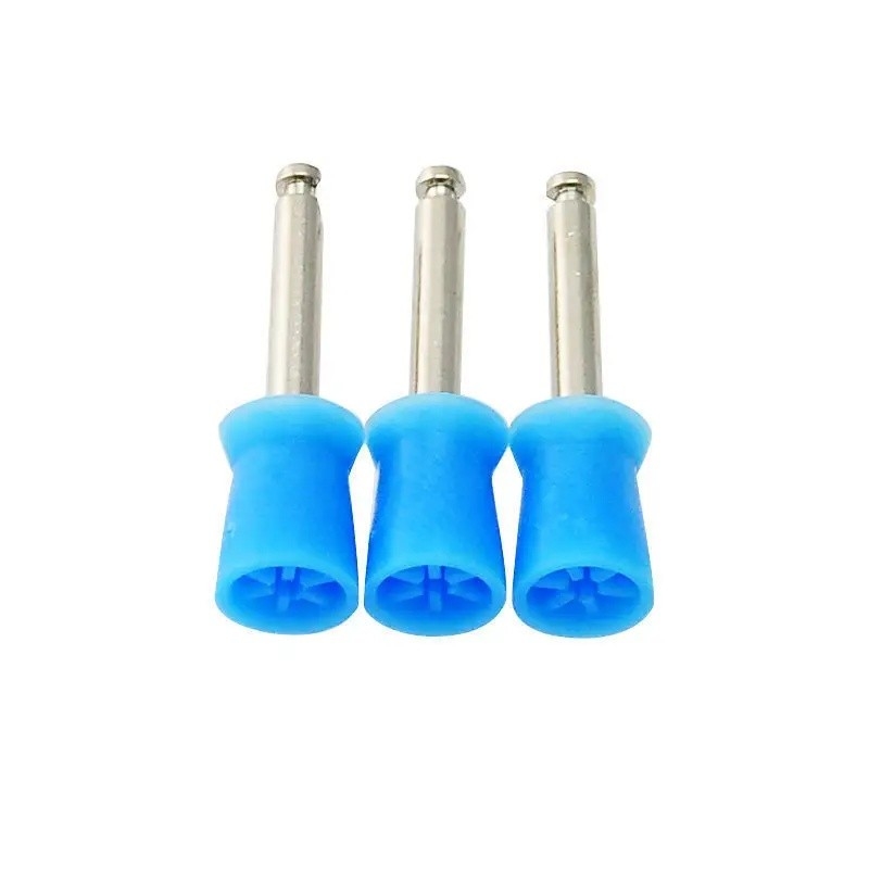 100pcs/caixa Prophy Dental Brush Polido de borracha colorida Prophy Dental Cup