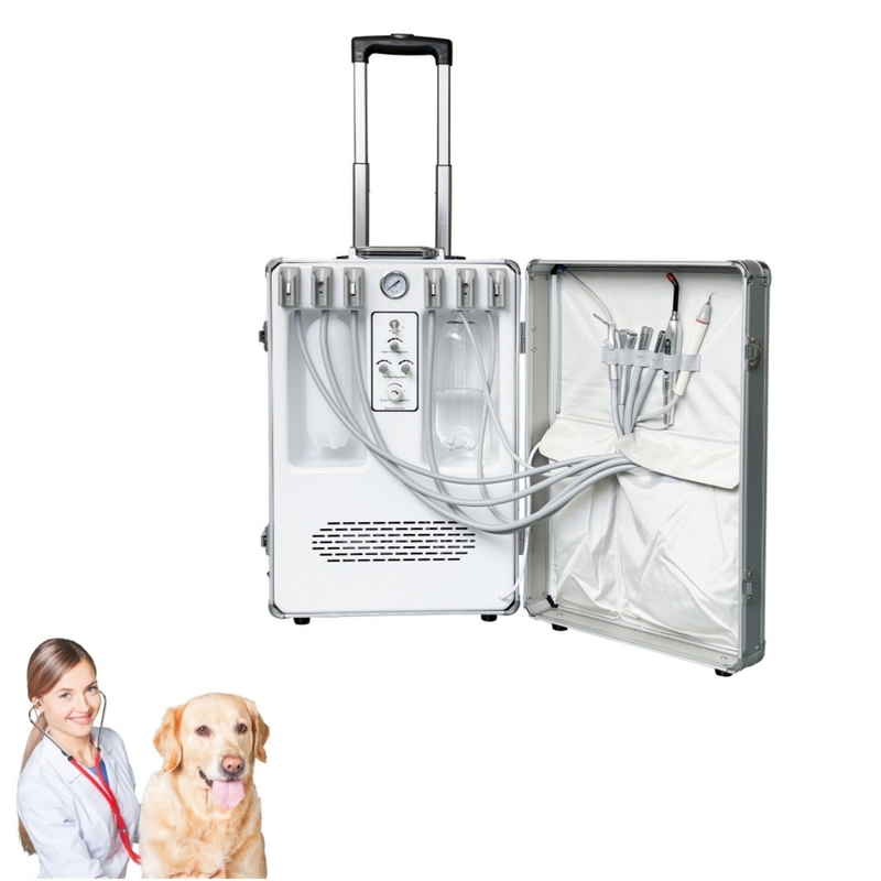 Equipamento dentário veterinário portátil Animais de estimação Tratamento dentário Maleta Cuidados dentários de animais Unidade de tratamento dentário veterinário móvel
