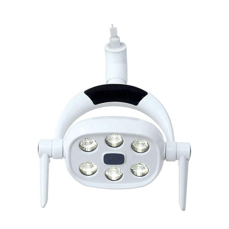 Luz de indução dental LED de 6 LEDs para unidade odontológica 9W Lâmpada LED ajustável para cirurgia oral Tipo sensor Luz de operação sem sombras