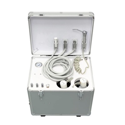 Mini equipagem design unidade dentária portátil com compressor de ar ou unidade de turbina de ar portátil