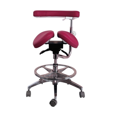 Luxury Design Dental Assistente Ajustável Cadeiras Micro Fibra de Couro Dentista Sade
