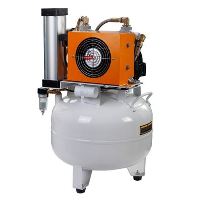 Bom preço. Compressor de ar livre de óleo certificado CE Clínica Dental Compressor de ar dentário 32L com secador on-line