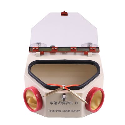 Bom preço. LED Light Dental Sandblaster Dois canetas Dental Equipamento de laboratório Dental máquina de sabotar on-line