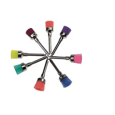 Bom preço. Kit Dental Desutilizável Colorido Escovinha de Polir Dentes de Nylon Escovinha de Polir Dentes de Prophy Dental on-line