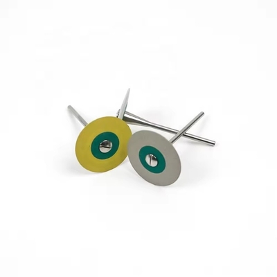 Rodas de corte de polimento dentário de 26 mm Disco de polimento de dentes amarelo