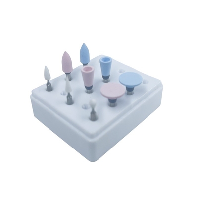 Kit rotativo de polir acabamento e polir Burs Dental Laboratório Kit de polir silicone dental