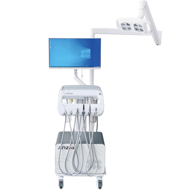 Carrinho dental exclusivo com PC e câmera oral 2 em 1 unidade de tratamento dental de fábrica com luz LED