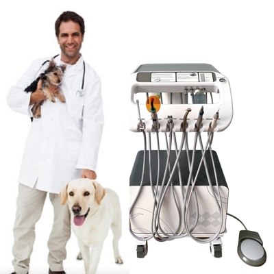 Equipamento Dental Veterinário Máquina de Tratamento de Dentes de Animais de estimação Mover em Vontade Veterinária Usar unidade de Tratamento Dental de Animais de estimação com compressor