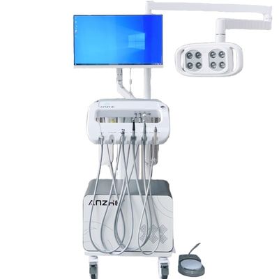 Bom preço. Carrinho de unidade dentária móvel profissional para unidade de turbina dentária veterinária com compressor de ar on-line