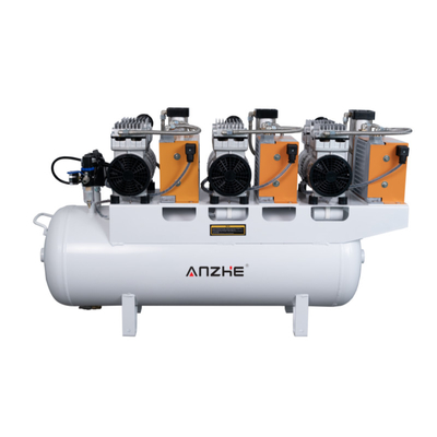 Compressor de ar dental 220V Equipamento dental sem óleo de não poluição Compressor de ar silencioso com secador