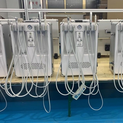 Unidade de Tratamento Dental Portátil com Escalão Dental e Curador de Luz de Pedaço de Mão Veterinário Use Caso de Terapia Dental Móvel